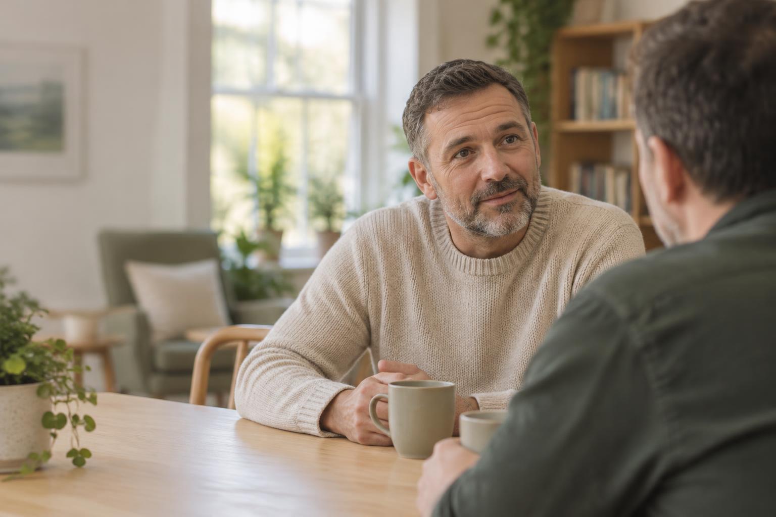 A welcoming conversation over a cup of tea